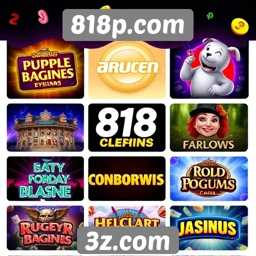 Análise da variedade de jogos disponíveis no 818p.com